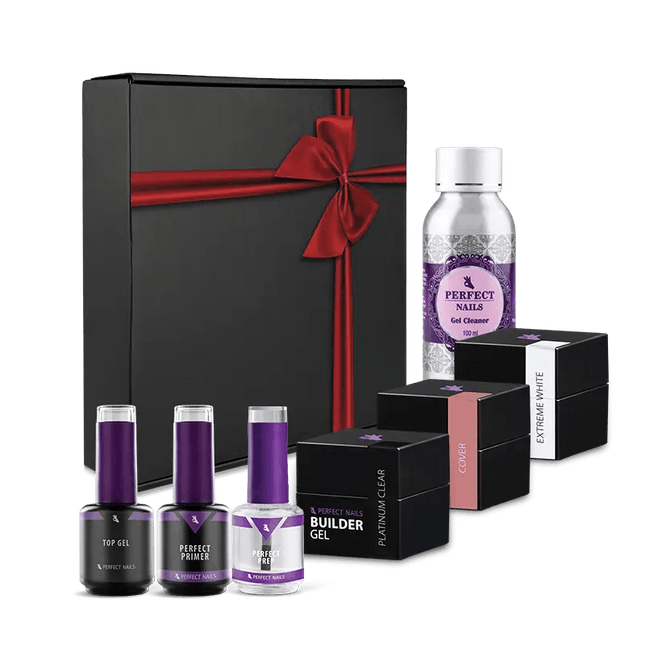 PERFECT NAILS rinkinys - prabangus gelių rinkinys PLATINUM - Beauty Kit