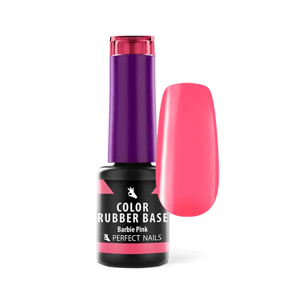 PERFECT NAILS Rubber Base guminis bazės pagrindas BARBIE PINK, 4 ml - Beauty Kit