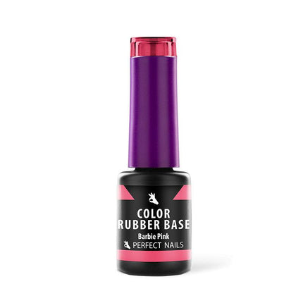 PERFECT NAILS Rubber Base guminis bazės pagrindas BARBIE PINK, 4 ml - Beauty Kit