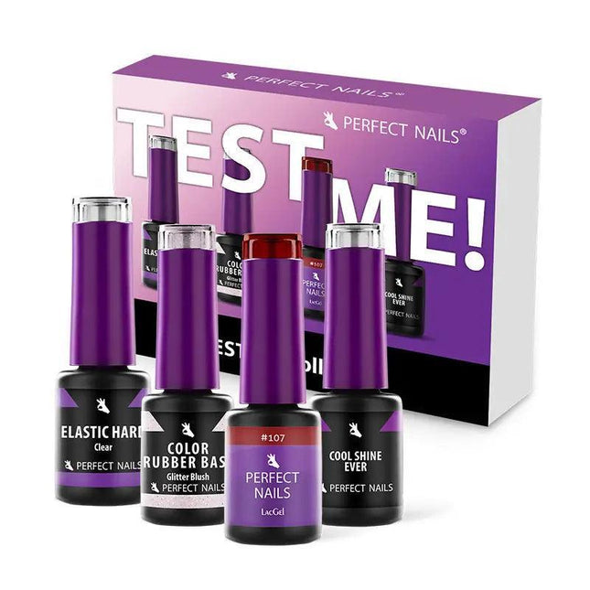 PERFECT NAILS Test Me Set bandomasis gelių rinkinys - Beauty Kit