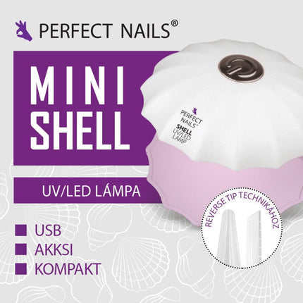 PERFECT NAILS UV/LED Nagų lempa Mini Shell, 18 W - Beauty Kit