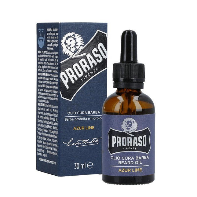 PRORASO AZUR LIME barzdos aliejus, 30 ml - Beauty Kit