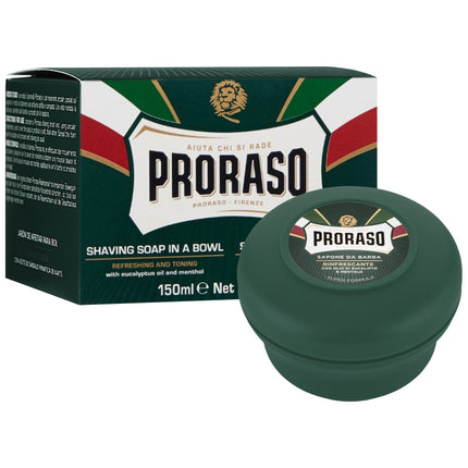 Proraso Green Line Shaving Soap In a Jar gaivinantis skutimosi muilas, 150ml - Beauty Kit