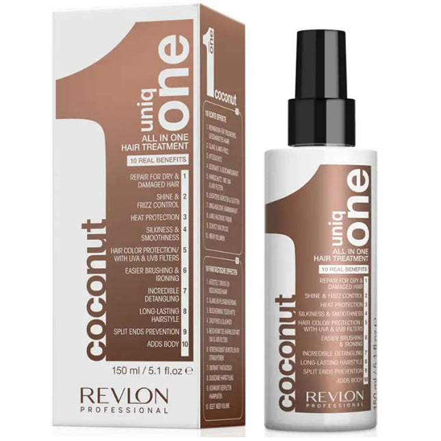 Revlon Uniq One All In One Coconut plaukų priežiūros purškiklis, 150 ml - Beauty Kit