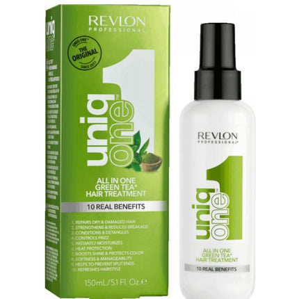 Revlon Uniq One Green Tea All In One plaukų priežiūros priemonė, 150 ml - Beauty Kit