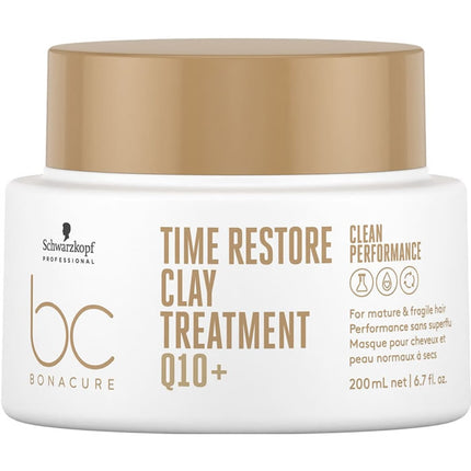 Schwarzkopf Bc Bonacure Time Restore Q10 Clay Treatment, 200 ml - Beauty Kit