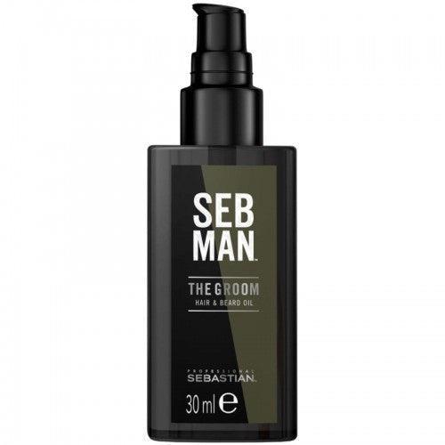 SEBASTIAN PROFESSIONAL SEB MAN The Groom plaukų ir barzdos aliejus, 30 ml - Beauty Kit