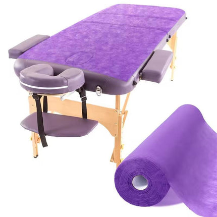 Silk vienkartinė neaustinė paklodė-flizelinas 60cm x 50m, violetinė - Beauty Kit