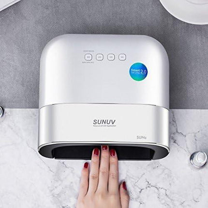 SUNUV LED nagų lempa, gelinio lako kietinimui, su automatiniu jutikliu ir LCD ekranu, 48W - Beauty Kit