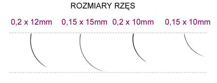 SYIS blakstienos priauginimui J 0,20x12 mm, 0,25 g. - Beauty Kit